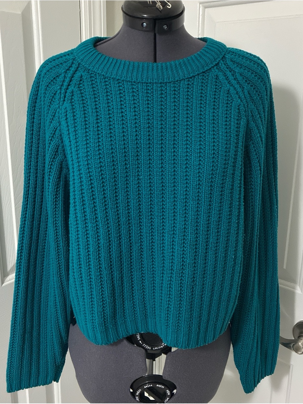 Vintage teal ribbed sweater from Prezzia